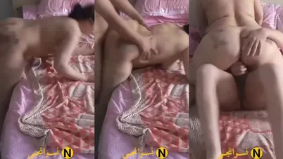 مصرية مربربة بتتناك على السرير وتقول جيبهم جوا