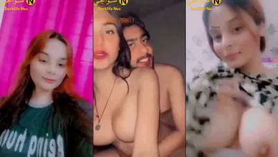 عربية بتهيج حبيبها على بزازها وتتصور وهو ينيكها