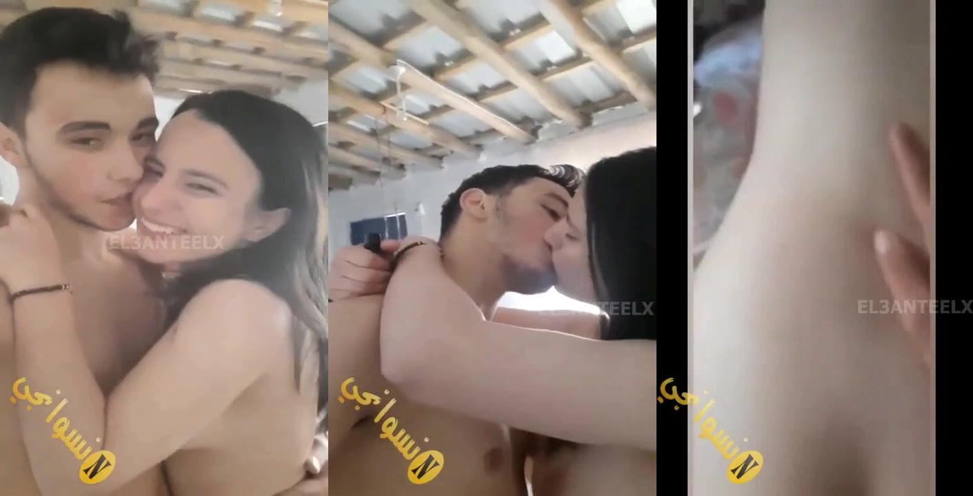 عربية مولعة حبيبها نازل فيها بوس واحضان على الواقف