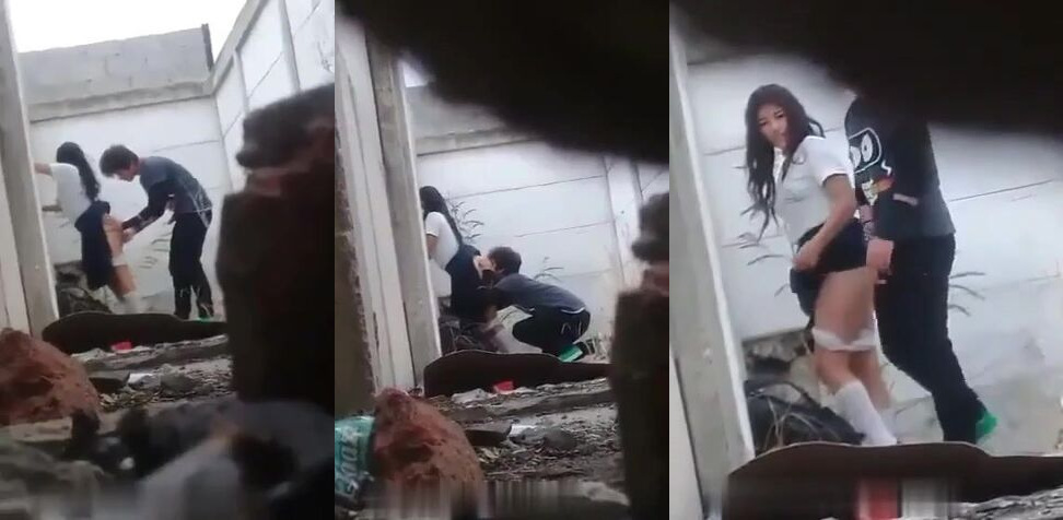 طالبة صديقها يلحس طيزها وينيكها خلفي في المدرسة