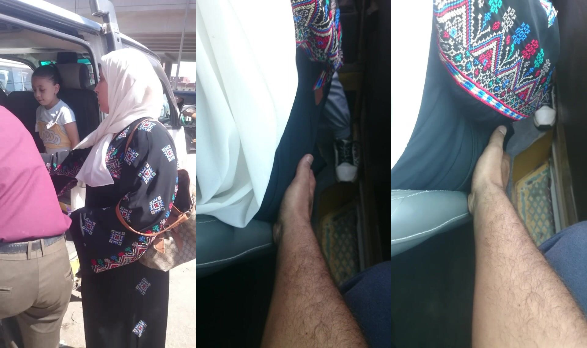تحرش وتحسيس في المواصلات والمره ساكتة
