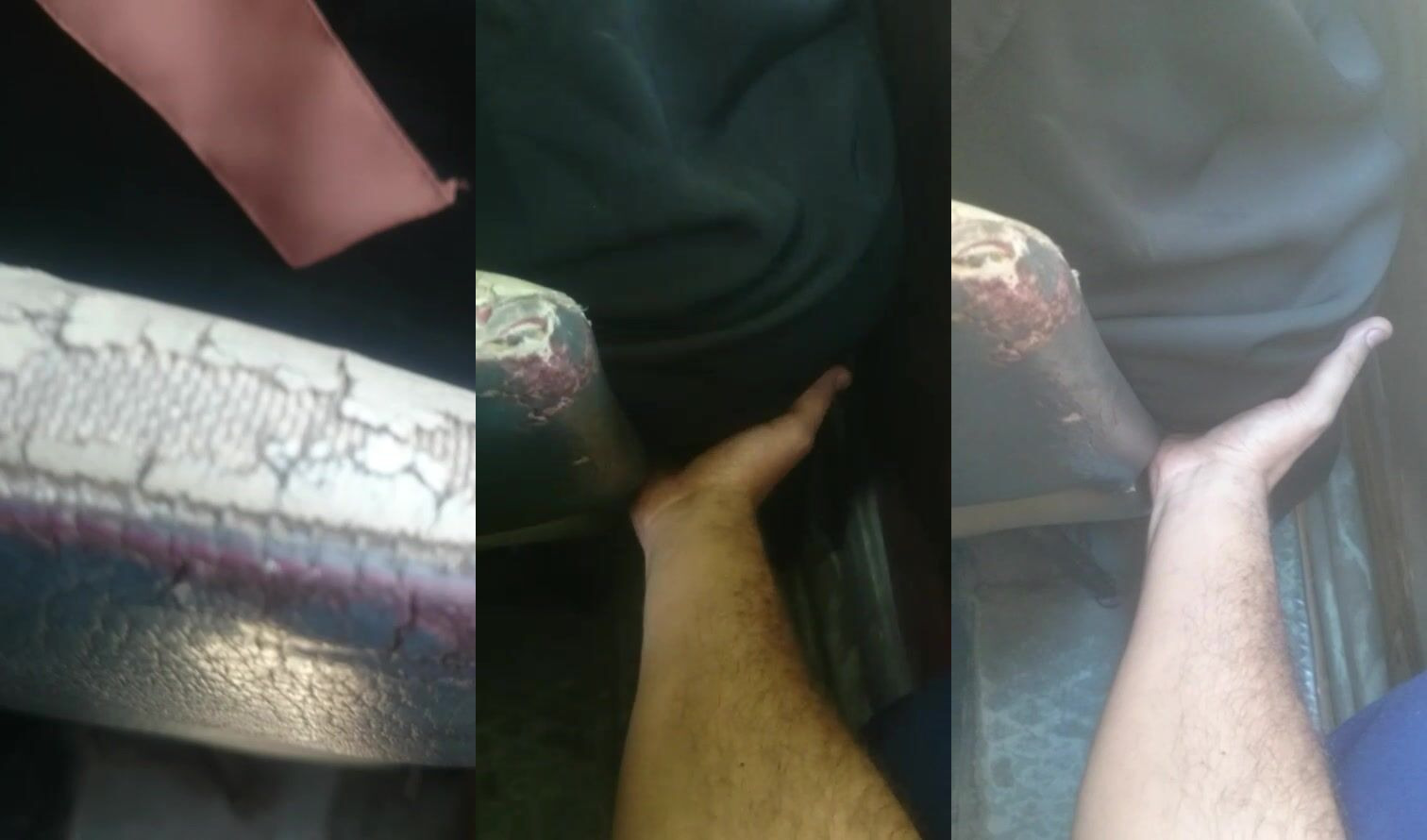 بيحط ايده على وركها وبتحرك طيظها علي ايده الشرموطة