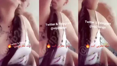 فضيحة مغربة تتناك خلفي مع حبيبها وتتشرمط