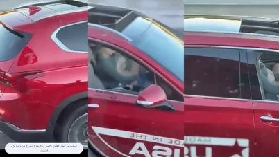 قحبة تونسية تتناك في السيارة على الطريق السريع