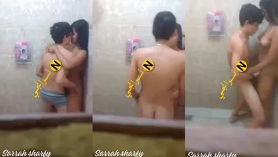 شرموطة صاحبها واخدها الحمام وفاشخ كسها على الواقف