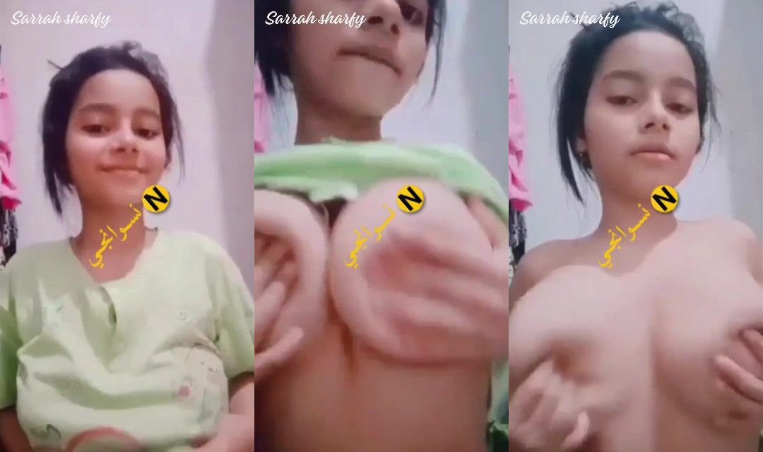 بنت بزازها كبيرة وملبن بتصور النودز لحبيبها وتتدلع
