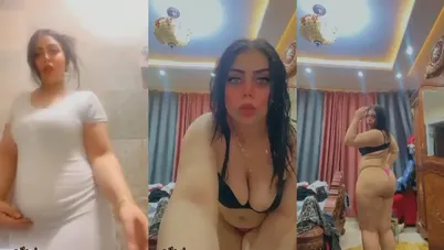 ممحونة بتصور لحبيبها وهي بترقص وتعرض جسمها