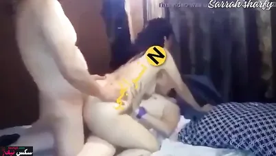 خليجية جوزها وعشيقها ينيكوها في الشقة المفروشة