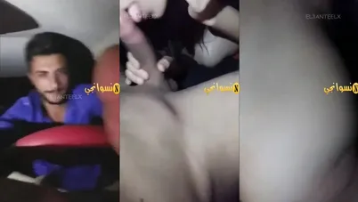 حبيبها واخدها العربية وبينيك كسها وطيزها المولعين