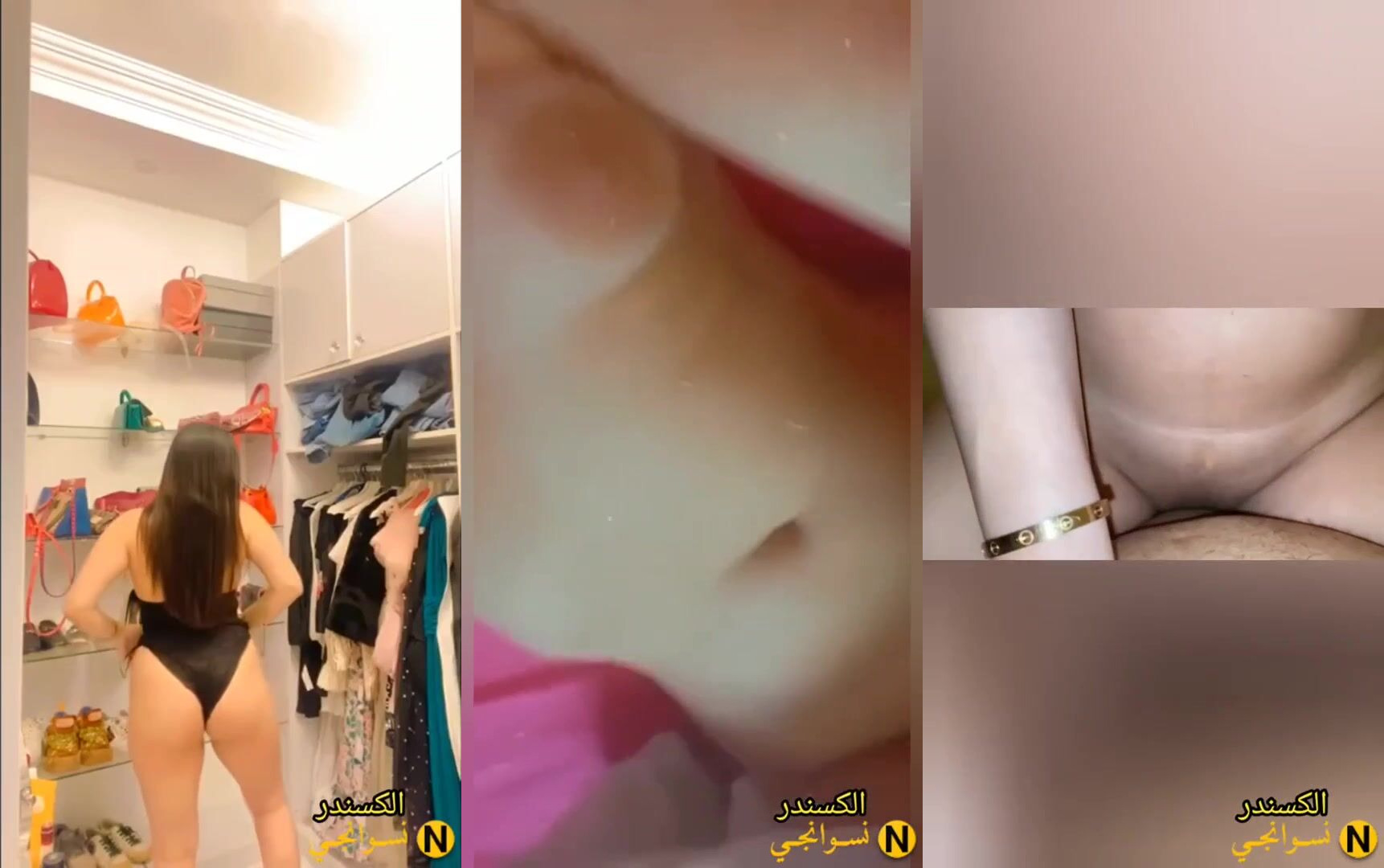بنوتة جميلة بتعرض جسمها لحبيبها وتدلع بقميص النوم
