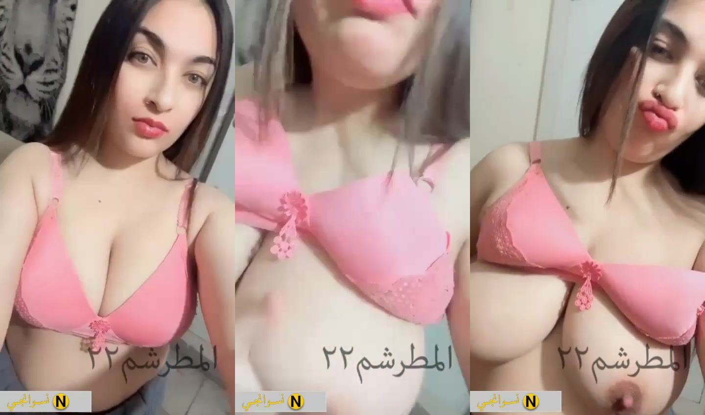 مزة مصرية نازله تقفيش في بزازها الجامدة لحبيبها وتدلع