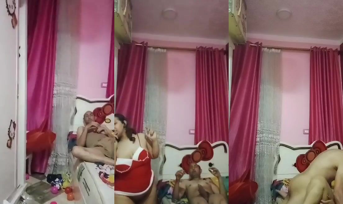 متناكة فلاحة بتتصور وهي بتتناك من جارها على السرير