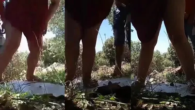 متناكة الزبون بينيكها في الجنينة على الواقف وبيصورها