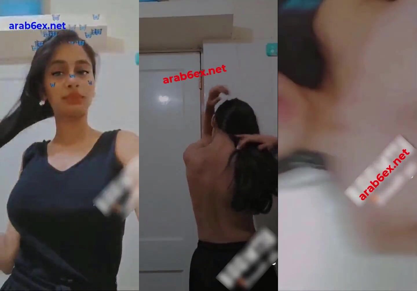 بنوتة ملبن بتصور لصاحبها من الحمام وتقلع هدومها كاملة