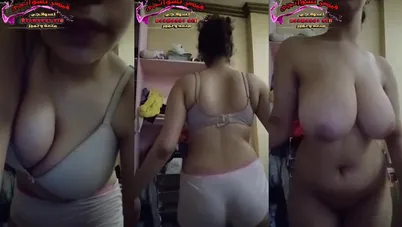 ملبن اوي ببزاز كبيرة وواقفه تتصور لعشيقها وتتشرمط